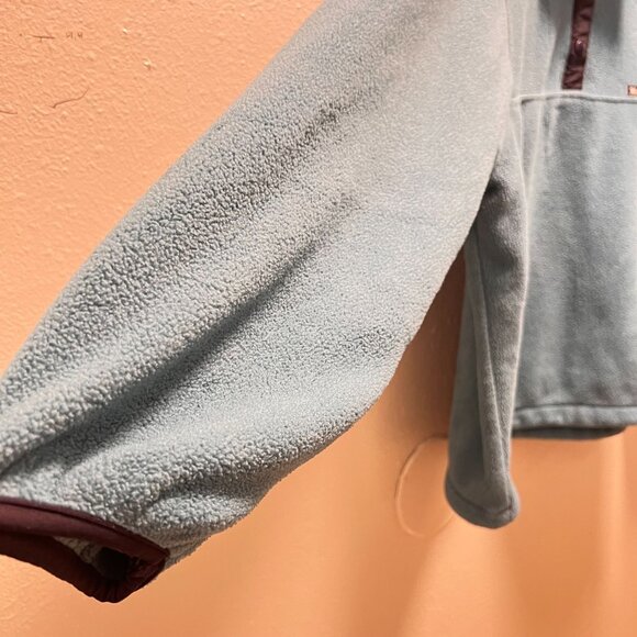 vintage Woolrich Womens Fleece Pullover jacket Button-Up Collar blue size Large - Picture 5 of 7